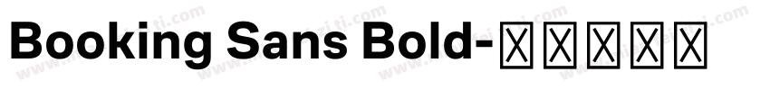 Booking Sans Bold字体转换